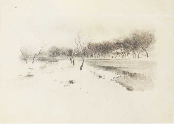 Дворников Тит Яковлевич. Зимний пейзаж